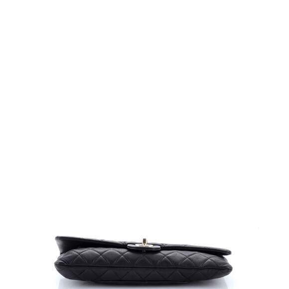 East West Classic Flap Clutch Quilted #205423C41B - Picture 5 of 7